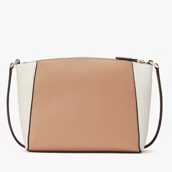 NWT! Kate Spade Monica Small Crossbody Tan and Cream Women's Bag, OS - Picture 4 of 7